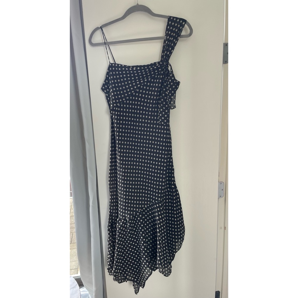 Vintage Y2K Asymmetrical Polka Dot Dress